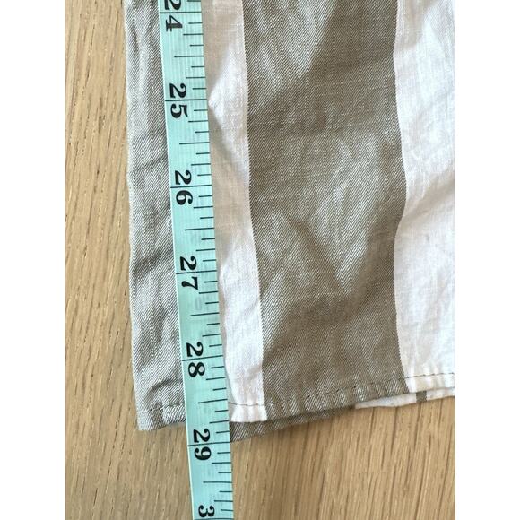 Express Striped Wide Leg Pull on Pants High Rise Size Small 2124 - Picture 8 of 9